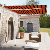 Maison Chic Prostostoječa ročno zložljiva tenda - Senčniki 300x250 cm oranžna/rjava, (22039109) | Shoptok.si
