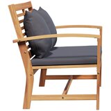  Set vrtnog stola i klupe s jastučićem 2 Komad Čvrsto teak drvo | shoptok.hr