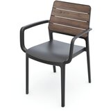 Keter Tamno siva/tamno smeđa plastična vrtna stolica Deco Porto – | shoptok.hr
