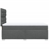  Krevet s oprugama i madracem tamnosivi 90 x 190 cm od tkanine | shoptok.hr