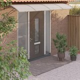 vidaXL Nadstrešnica za vrata siva i prozirna 350 x 80 cm polikarbonat u