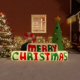 vidaXL Ukras na napuhavanje "Merry Christmas" s LED svjetlima 197 cm Cijene