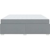  Krevetna konstrukcija Svijetlo siva 200 x 200 cm tkanina | Shoptok.si