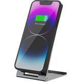 forcell F-ENERGY Flip Charge Qi2 15W brezžični polnilnik, združljiv z MagSafe, srebrn | Shoptok.si