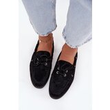 Boto Women's Suede Loafers Big Star RR274948 Black | Shoptok.si