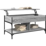  Stolić za kavu siva boja hrasta 100x50x50 cm od drva i metala | shoptok.hr