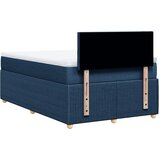 Krevet s oprugama i madracem plavi 120 x 200 cm od tkanine | shoptok.hr