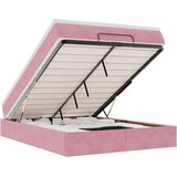 vidaXL otomanski krevet s madracem ružičasti 140x190 cm baršunasti | shoptok.hr