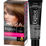 Aura set za trajno bojenje kose explicit 7 hazelnut / lešnik | ePonuda.com