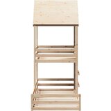  Krevet na kat s krovom 80 x 200 cm od masivne borovine | shoptok.hr