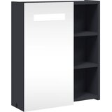  Kupaonski ormarić s ogledalom i LED svjetlom sivi 45x13x52 cm | shoptok.hr