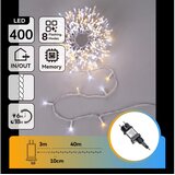 Aigostar LED spoljašnja božićna girlanda 400xLED/8 funkcija 43m IP44 topla/hladna bela | Eponuda.com