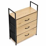 ModernHome LOFT komoda s 3 tekstilnimi predali 59 × 24 × 81 cm | Shoptok.si