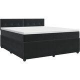  Boxspring krevet s madracem Crna 180 x 200 cm Baršun | shoptok.hr