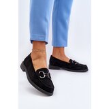 VINCEZA Women's Suede Moccasins with Decoration Black Echonesa | shoptok.hr