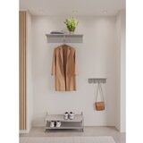 Zone Denmark Regal za čevlje 80 x 33 x 33 cm - Soft Grey | Shoptok.si