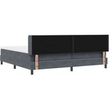 vidaXL Postelja s pomičnim podom in vzmetnico Temno siva 200x200 cm Žamet | Shoptok.si