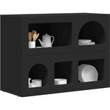  Strani šal Črna 80,5 x 35 x 59 cm Konstruiran les, (5000107715) | Shoptok.si