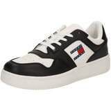 Tommy Jeans Niske tenisice 'RETRO BASKET ESS MEG 3A3' crna / bijela | shoptok.hr
