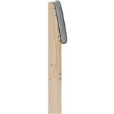  Tapecirani uzglavlje Svijetlo siva 120 cm Čvrsto borovo drvo | shoptok.hr