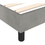  Okvir za krevet s oprugom svjetlosivi 80x200 cm baršunasti | shoptok.hr