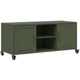 vidaXL TV omarica zelena 100,5x39x43,5 cm hladno valjano jeklo Cene