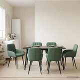  Trpezarijske stolice 6 pcs Baršun Morska zelena 57 x 50 x 85 cm Cene