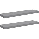  Plutajuće zidne police 2 kom sive 90 x 23,5 x 3,8 cm MDF | shoptok.hr