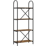 vidaXL Polica Dimljeni hrast 60 x 30 x 146 cm Konstruirano drvo | shoptok.hr