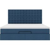  Otomanski krevet s madracem plavi 180x200cm od tkanine | Eponuda.com