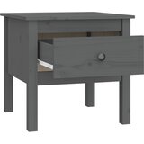  Bočni stolić sivi 50x50x49 cm od masivne borovine | shoptok.hr