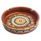 Etno Keramika pepeljara 15cm tamna Cene