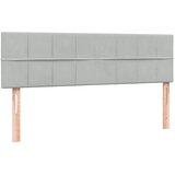  Krevet s oprugama i madracem LED svjetlosivi 160x210 cm baršunasti | shoptok.hr