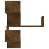  Kutne zidne police 2 kom dimljeni hrast 40 x 40 x 50 cm drvene | Eponuda.com