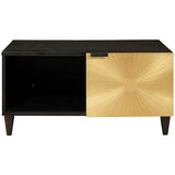  Kava Stol Crna i zlatna 80 x 50 x 40 cm Konstruirano drvo | Eponuda.com