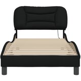  Okvir kreveta s LED-om bez madraca Hvar crni 90x190cm od tkanine | shoptok.hr