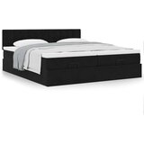 vidaXL otomanski okvir kreveta s madracima crni 200x200cm baršunasti | shoptok.hr