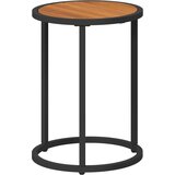  Set stolića za kavu 2 pcs Prirodna i crna 55 x 55 x 45 cm | shoptok.hr