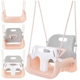 Kruzzel 3-u-1 dječja ljuljačka sivo-bež boje | shoptok.hr