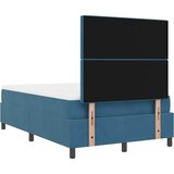  LED Box Spring Krevet Tamno plava 120 x 200 cm Baršun | shoptok.hr