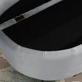  Tapecirana klupa za odlaganje s baršunastim izgledom drvene noge siva 120x46x42 cm | shoptok.hr