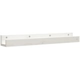  Zidne police 2 kom bijele 80x12x9 cm od masivne borovine | Eponuda.com
