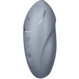 Satisfyer Tap & Climax 1 - vibrator in stimulator klitorisa 2v1 (siva) Cene