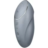 Satisfyer Tap & Climax 1 - vibrator in stimulator klitorisa 2v1 (siva)