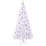  Umjetno božićno drvce s stalakom Bijelo 240 cm PVC i čelik | shoptok.hr
