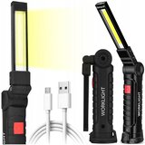  COB LED aku. magnetna delavniška svetilka gibljiva USB Cene