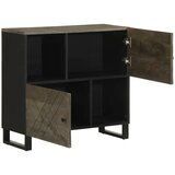 Maison Chic Komoda - Predalnik črn 80x33x75 cm trden mangov les, (21718293) Cene