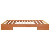  Posteljni okvir Rjava 200 x 200 cm Trdna borovina, (5000127679) | Shoptok.si