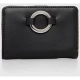 Sisley Usnjena denarnica ženski, črna barva