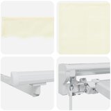 Okvir tende Krema 400 x 200 cm Poliester s PU premazom | shoptok.hr